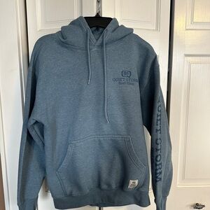 Quiet Storm Men's Blue Hoodie